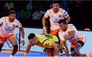 Girish sometimes brings the surprise factor with his ankle holds.